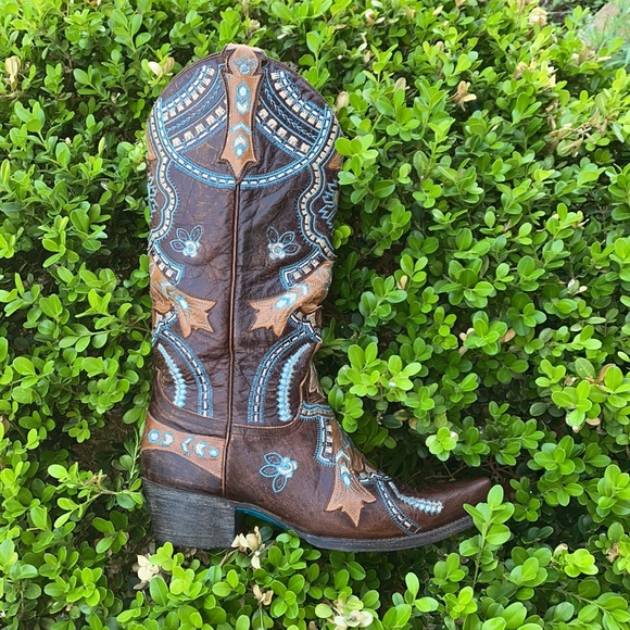 Embroidered Lane Boots 7 1/2 - Picture 3 of 7